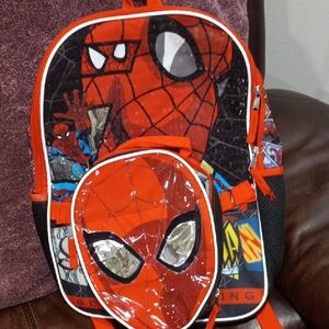 NWOT!!               SPIDER MAN          Marvel Gray and Red Backpack